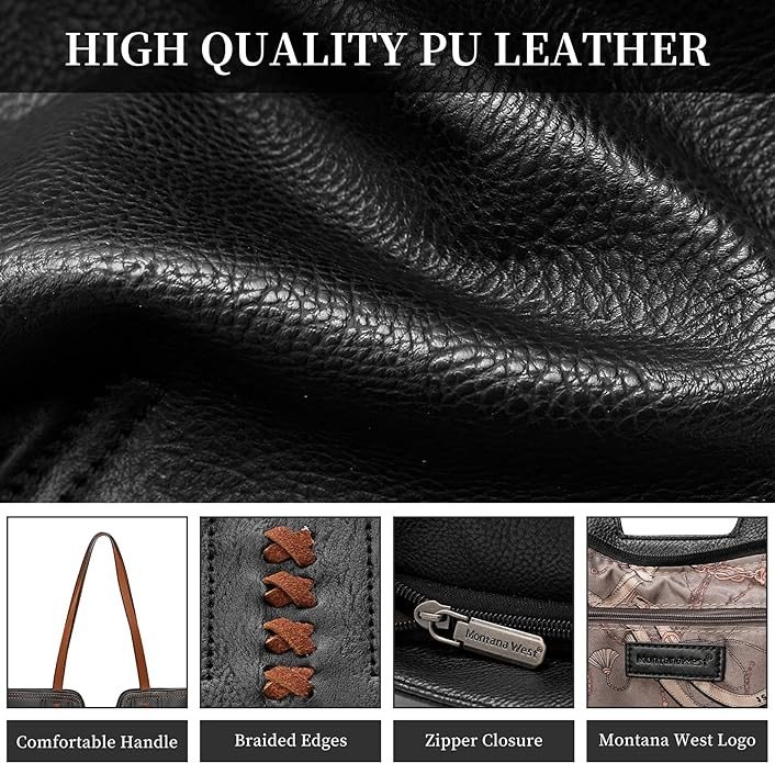 Montana West Tote Bag for Women Top Handle Satchel Purse Oversized Shoulder Handbag Hobo Bags