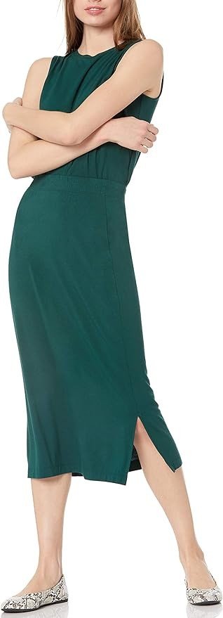 Amazon Essentials Women's Pull-On Knit Midi Skirt (Available in Plus Size)