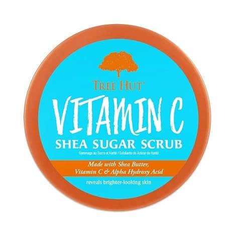 Tree Hut Vitamin C Shea Sugar Scrub, 18 oz, Ultra Hydrating and Exfoliating Scrub for Nourishing Essential Body Care