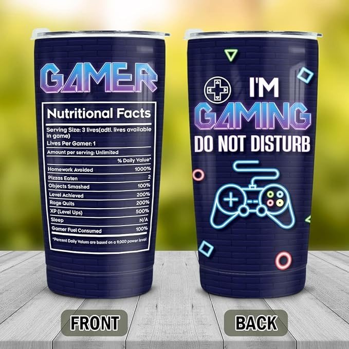winorax Gaming Cup I'm Gaming Do Not Disturb Gamer Tumbler 20oz Stainless Steel Coffee Travel Mug With Lid Game Gift For Men Teen Boys Girls Son Husband Boyfriend Dad Birthday Christmas Presents