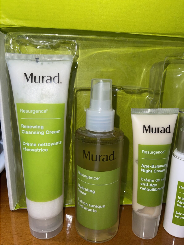 Murad Resurgence Renewal Night Cream 1.7oz Serum Cleansing Cream Toner KIT NEW
