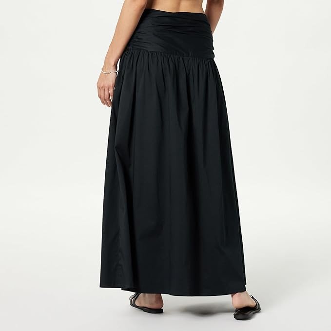 The Drop Women's Long Gathered Skirt