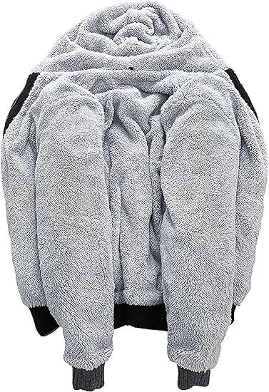 SCODI Hoodies for Men Heavyweight Fleece Sweatshirt - Full Zip Up Thick Sherpa Lined