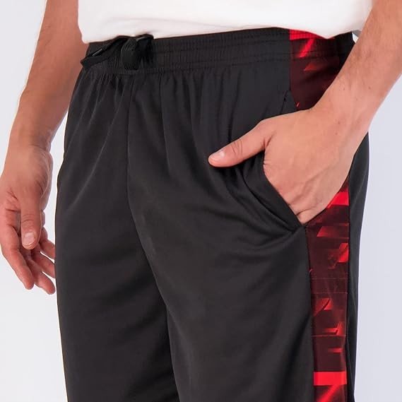 Real Essentials 3 & 5 Pack: Men's Mesh Athletic Performance Gym Shorts with Pockets (S-3X)