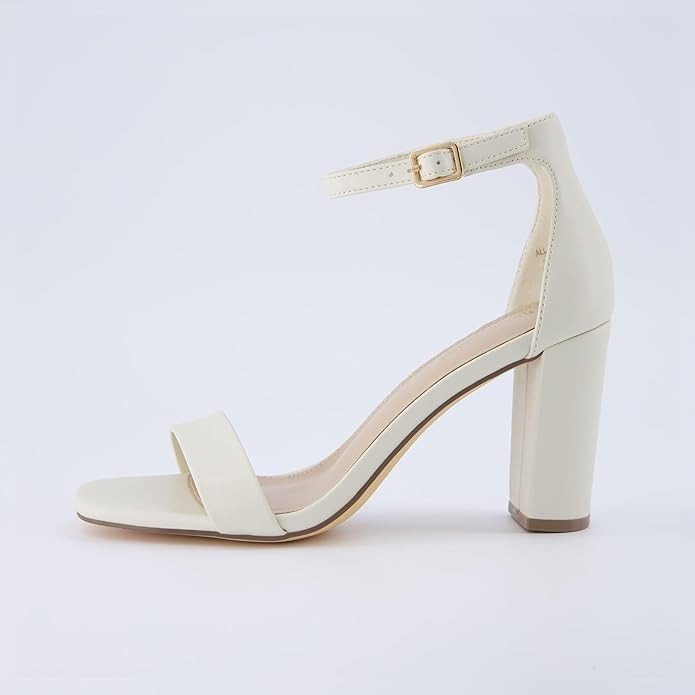 CUSHIONAIRE Women's Bliss one band mid block heel sandal +Memory Foam, Wide Widths Available