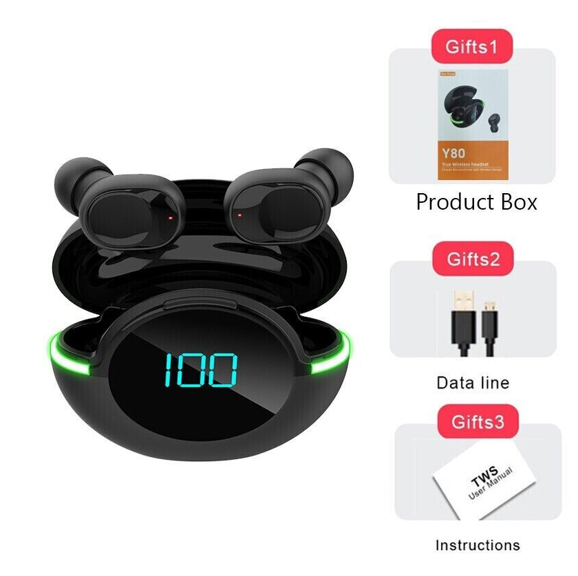 2023 Bluetooth Earbud Headset TWS Wireless Earphone Invisible for All Phone